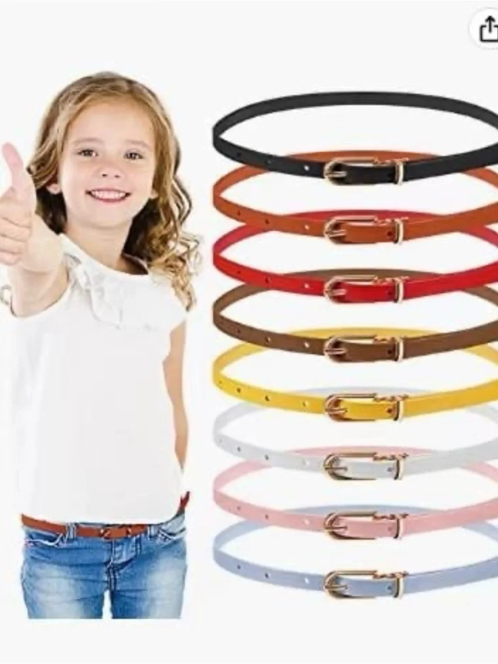 16 pieces girls belts